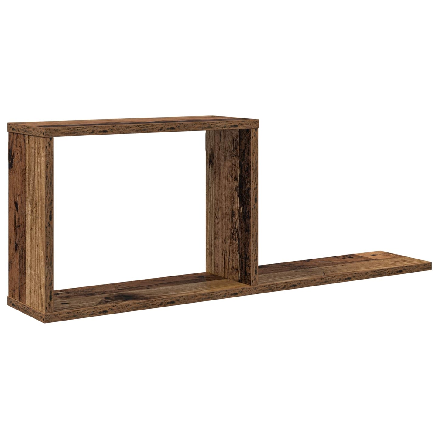 Lebegő polcok Antik Fa 80 x 15 x 30 cm Szerelt Fa