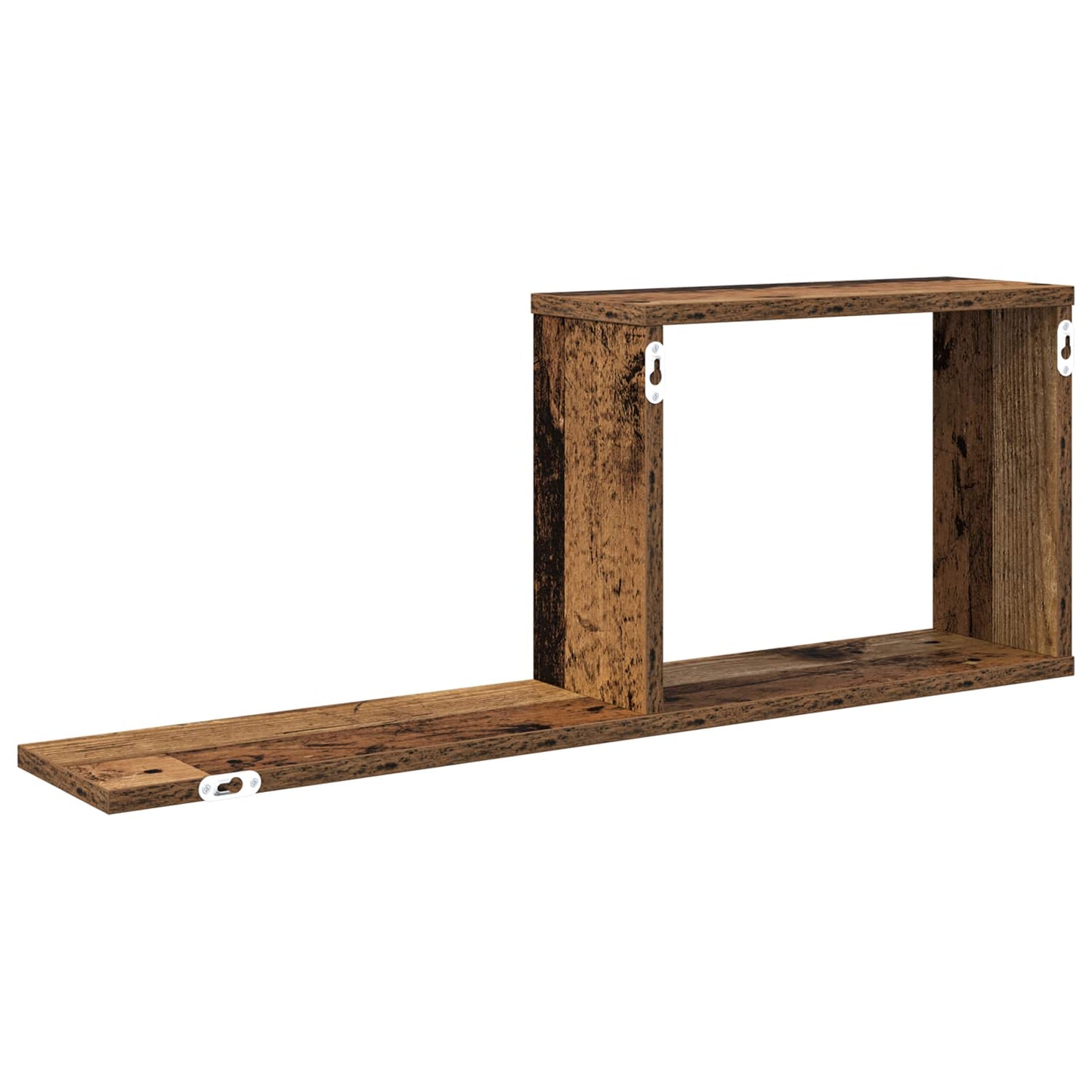 Lebegő polcok Antik Fa 80 x 15 x 30 cm Szerelt Fa