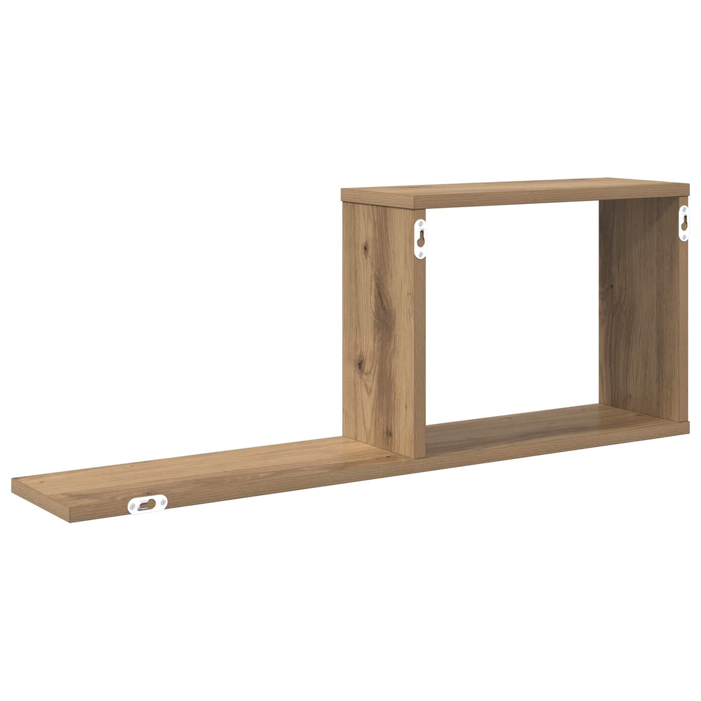 Lebegő polcok Kézműves Tölgy 80 x 15 x 30 cm Szerelt Fa