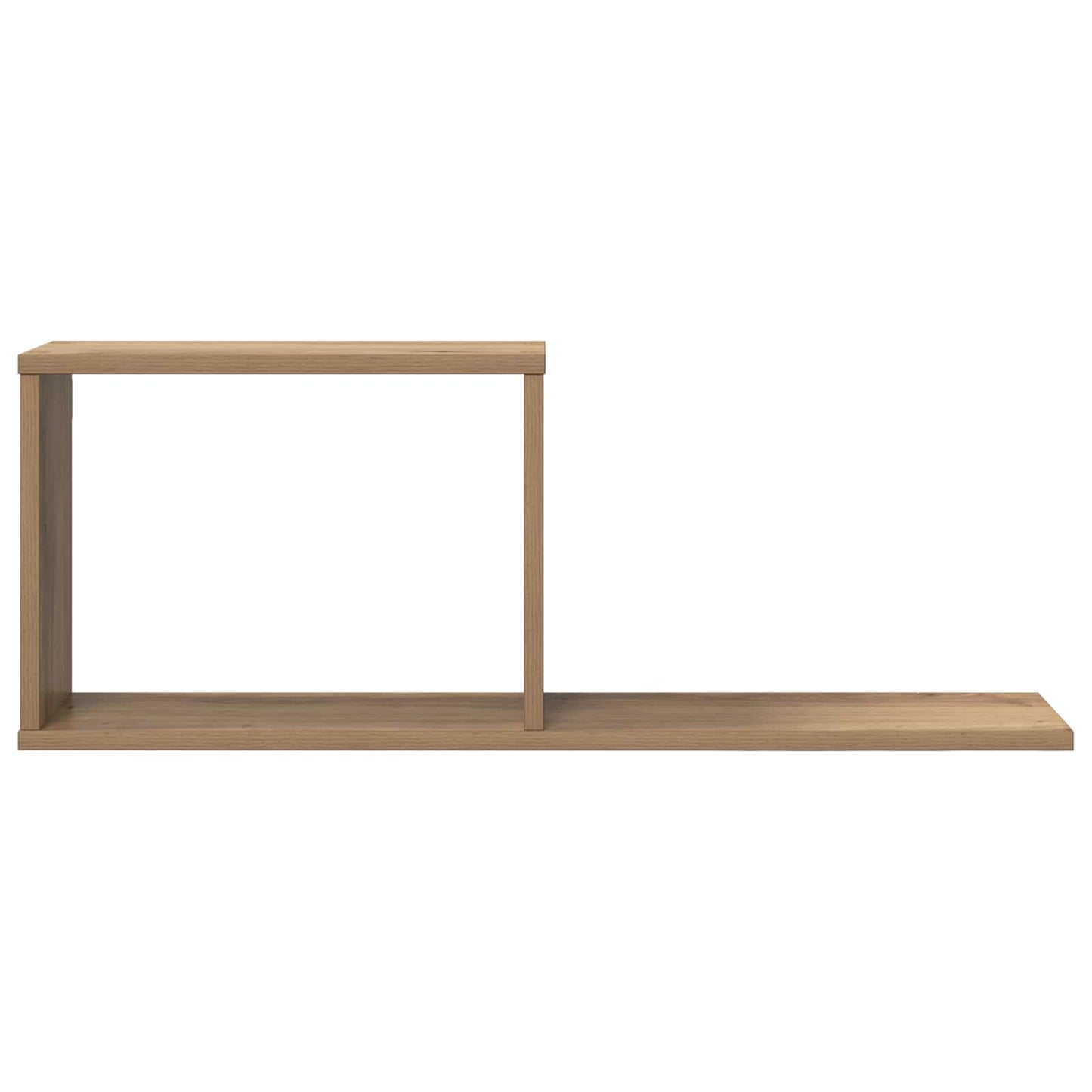 Lebegő polcok 2 pcs Kézműves Tölgy 80 x 15 x 30 cm Szerelt Fa