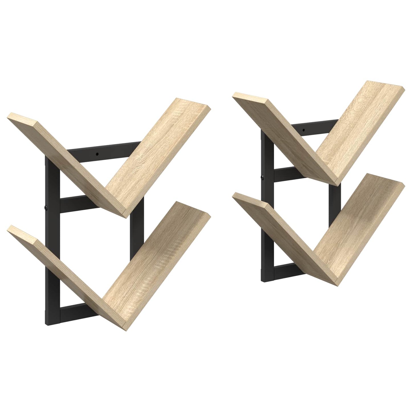 Falra Szerelhető Polc 2 pcs Sonoma Tölgy 43 x 15 x 47 cm