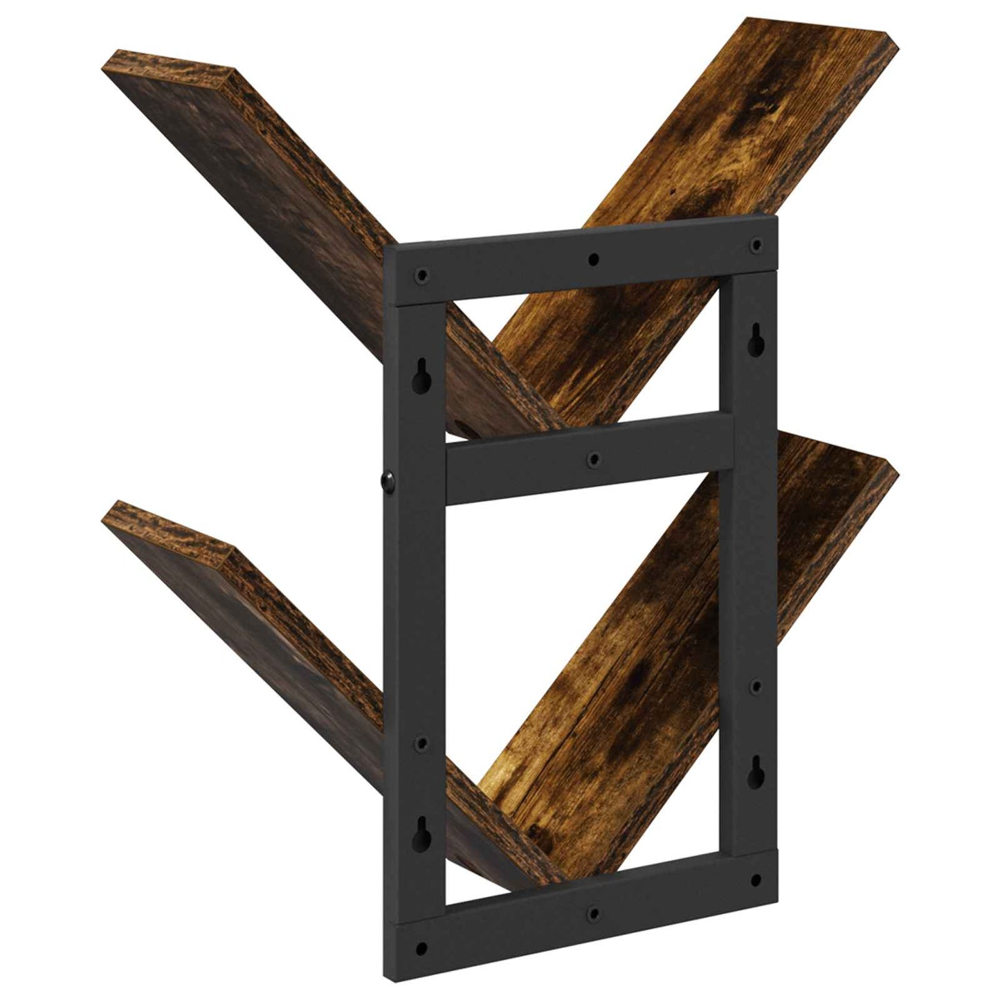 Falra Szerelhető Polc Füstös Tölgy 43 x 15 x 47 cm Szerelt Fa