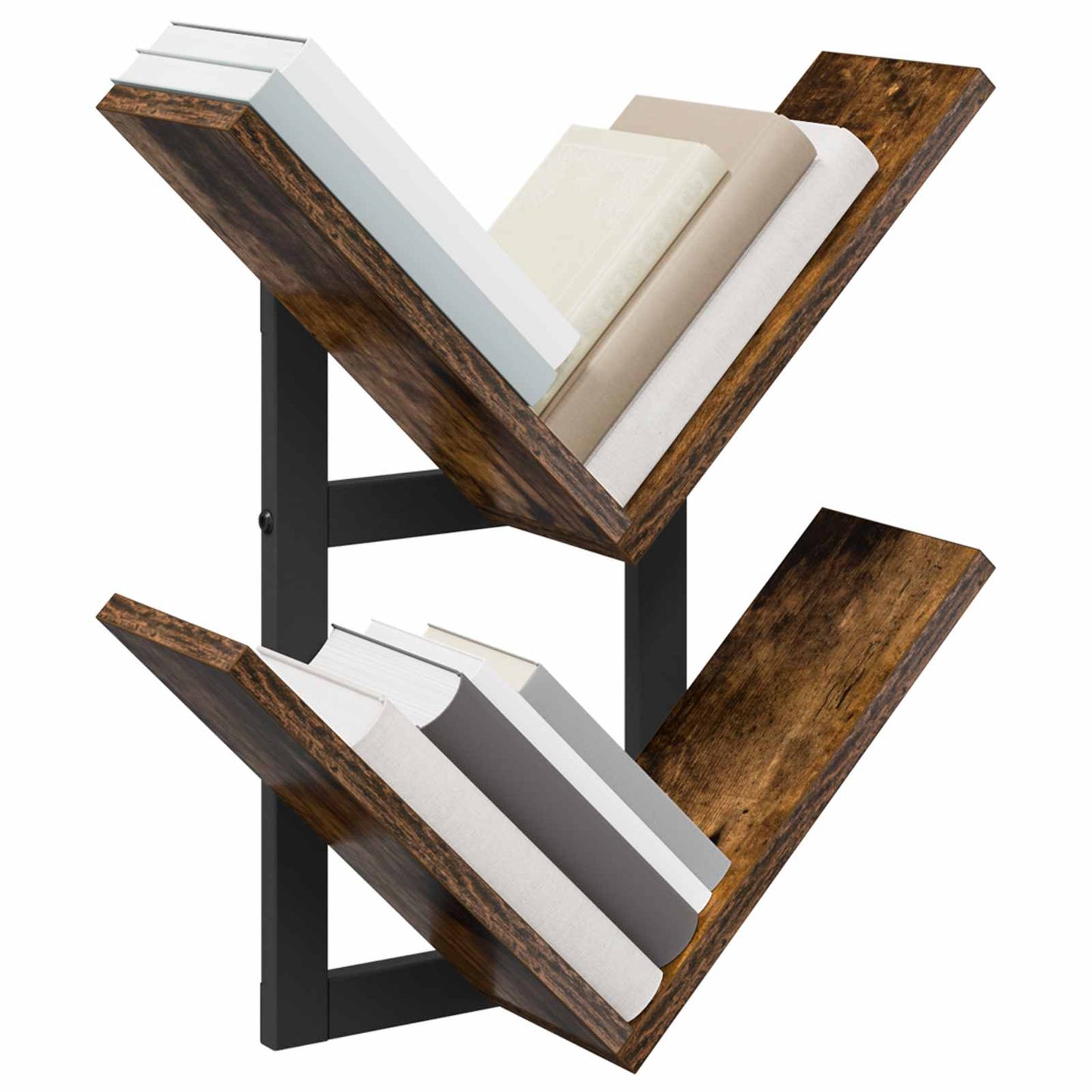 Falra Szerelhető Polc 2 pcs Füstös Tölgy 43 x 15 x 47 cm