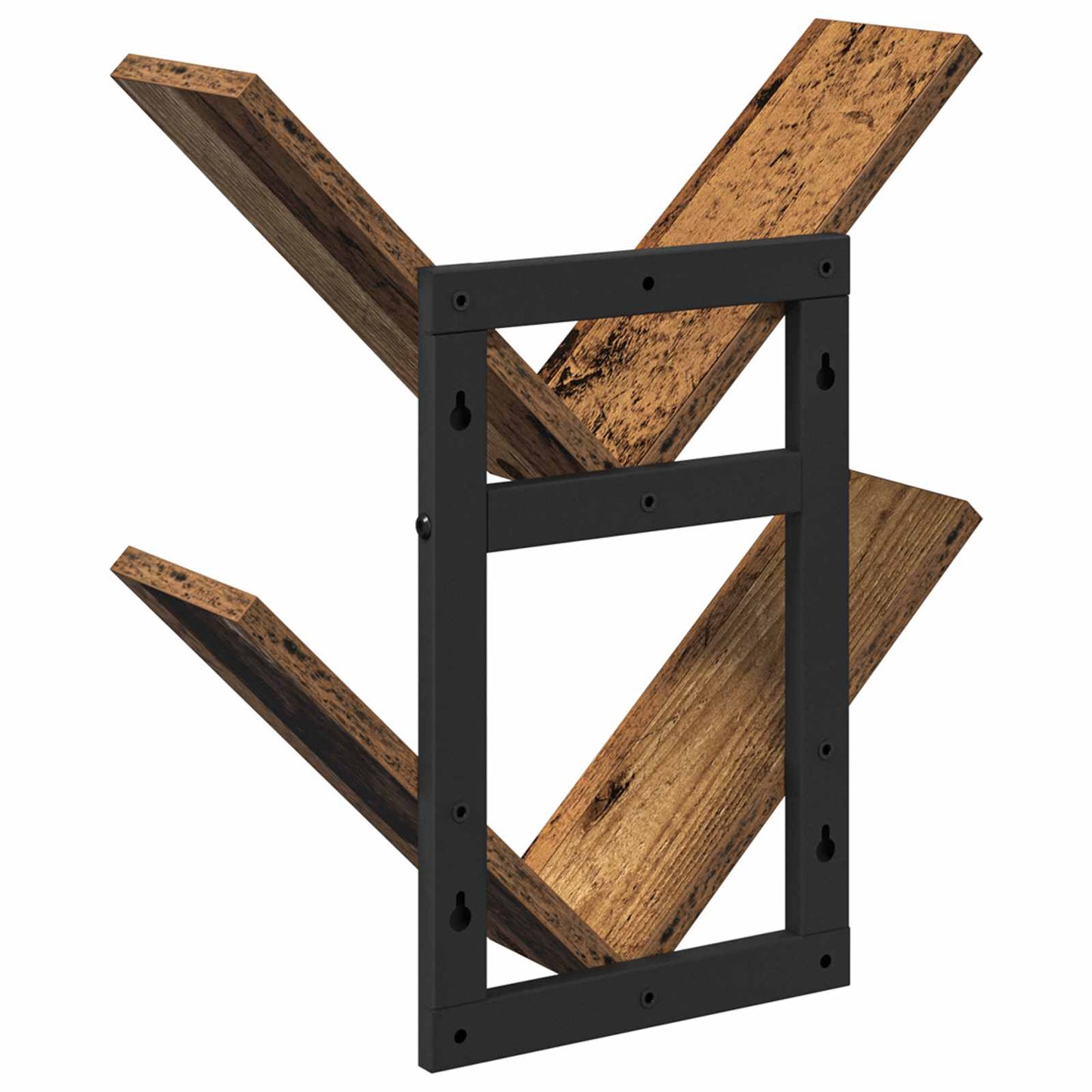 Falra Szerelhető Polc 2 pcs Antik Fa 43 x 15 x 47 cm Szerelt Fa