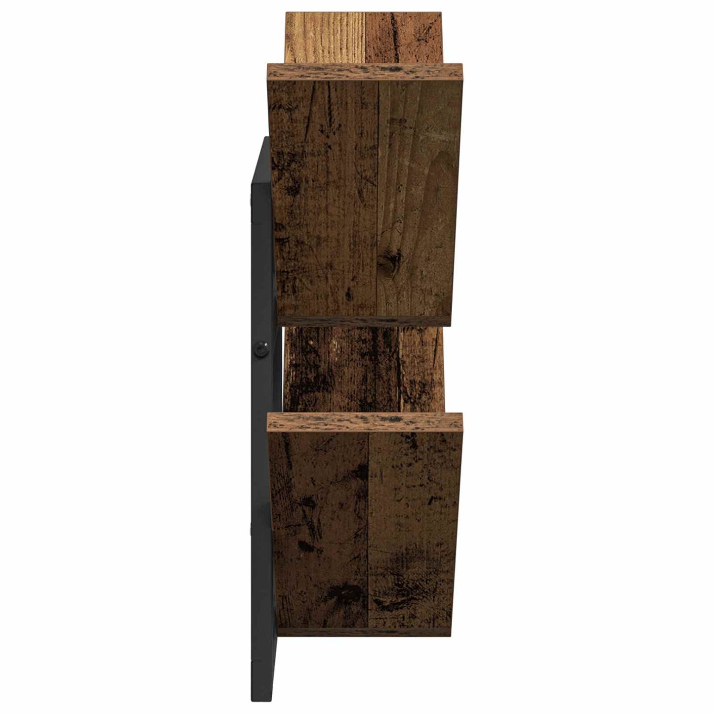 Falra Szerelhető Polc 2 pcs Antik Fa 43 x 15 x 47 cm Szerelt Fa
