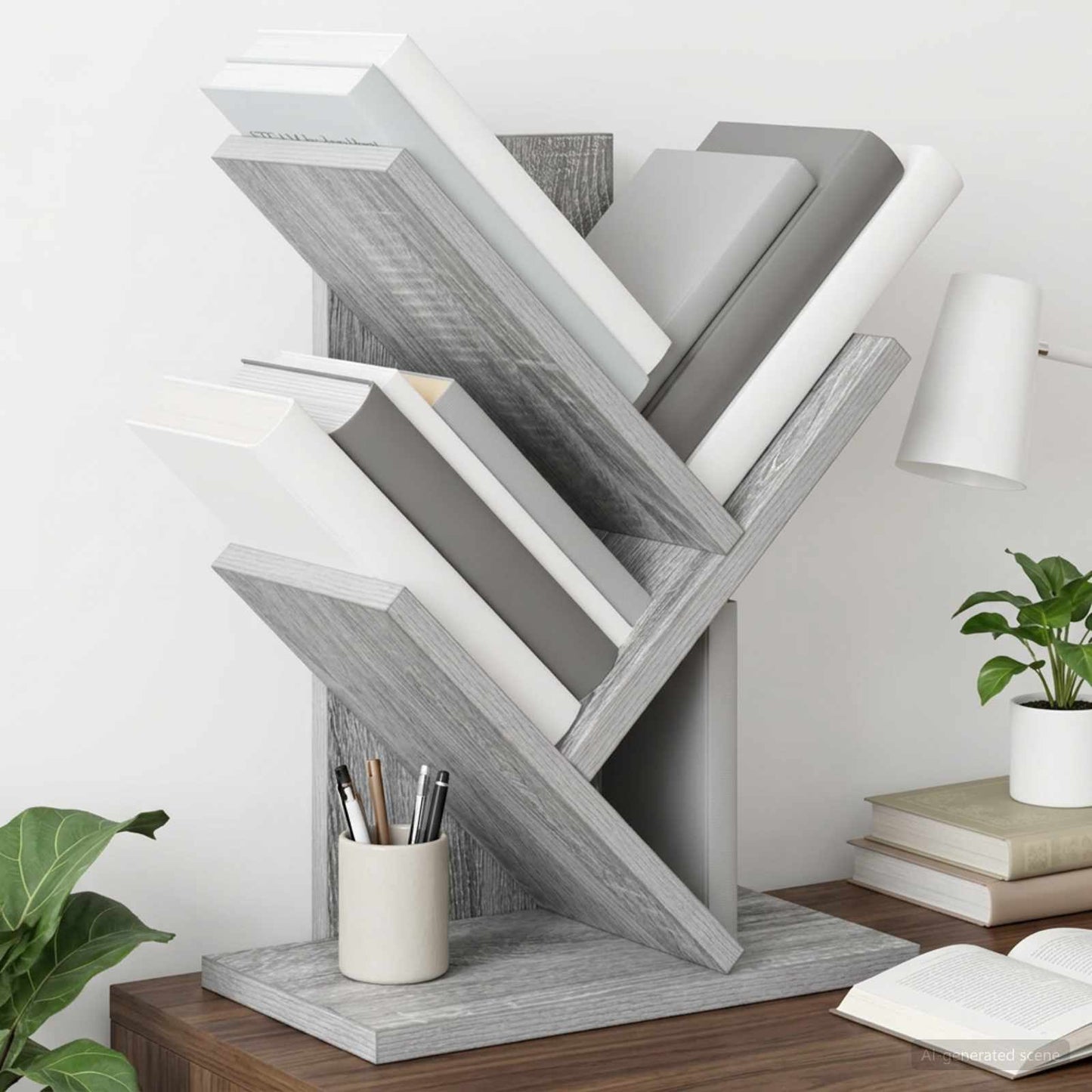 Faszerkezet Könyvespolc 3-Szintes 30 x 18 x 40 cm Szerelt Fa
