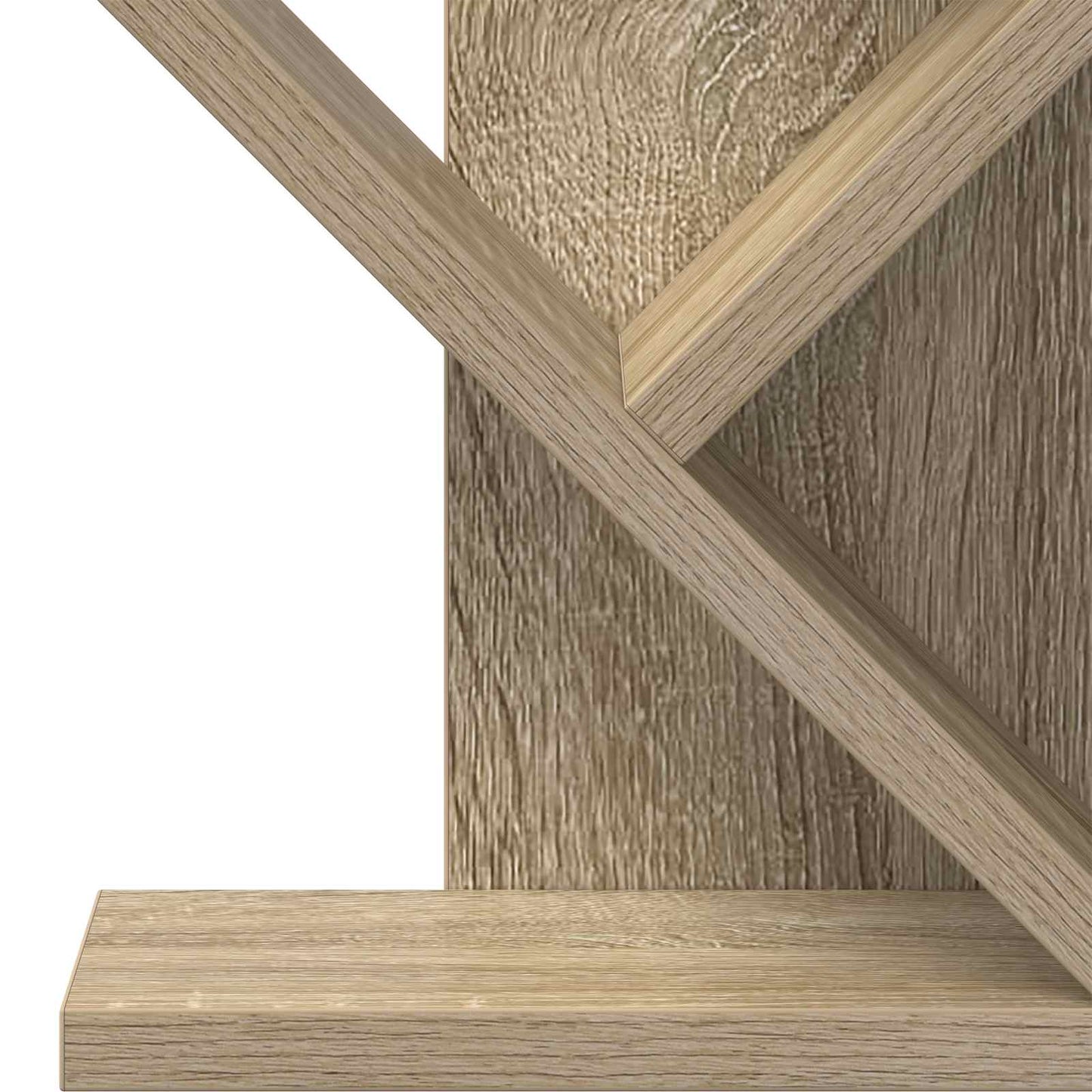 Faszerkezet Könyvespolc 3-Szintes 30 x 18 x 48 cm Szerelt Fa