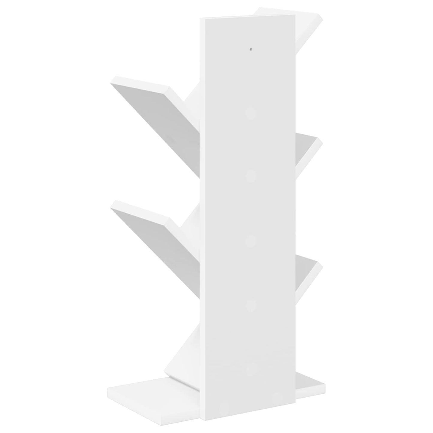 Fás könyvespolc 4-tiers 30 x 18 x 60 cm Szerelt Fa Fehér