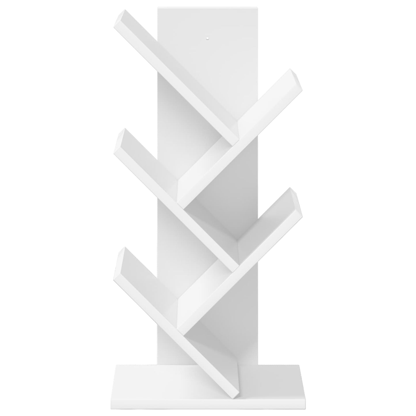 Fás könyvespolc 4-tiers 30 x 18 x 60 cm Szerelt Fa Fehér