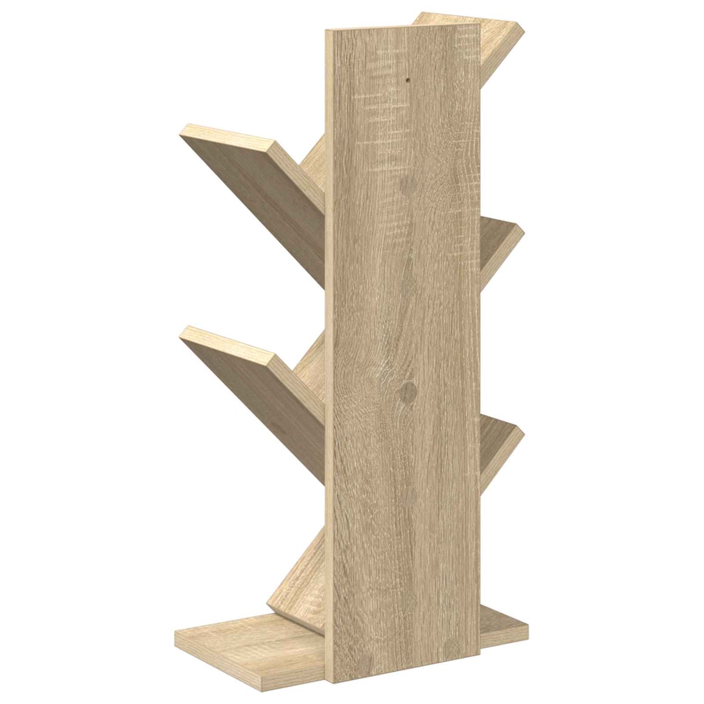 Fának tűnő könyvespolc 4 szintes 30 x 18 x 60 cm Szerelt Fa