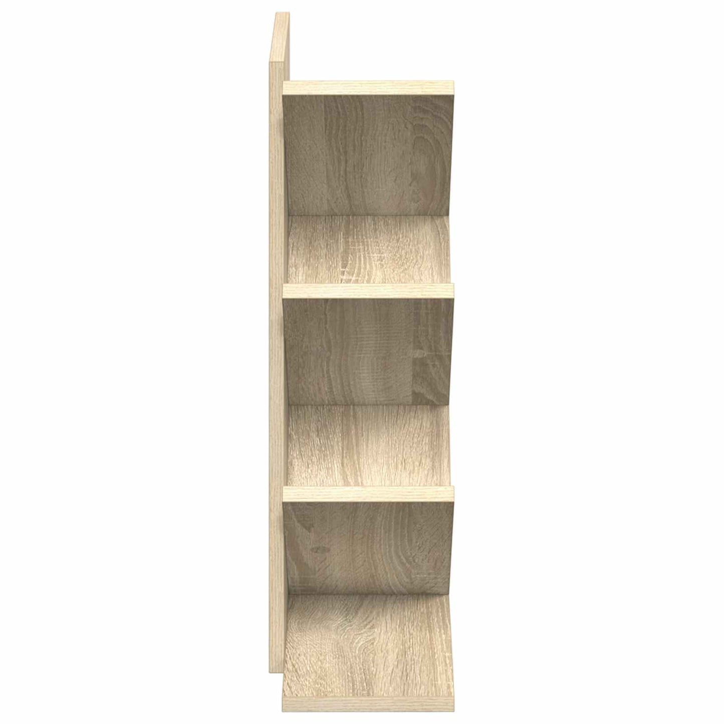 Fának tűnő könyvespolc 4 szintes 30 x 18 x 60 cm Szerelt Fa