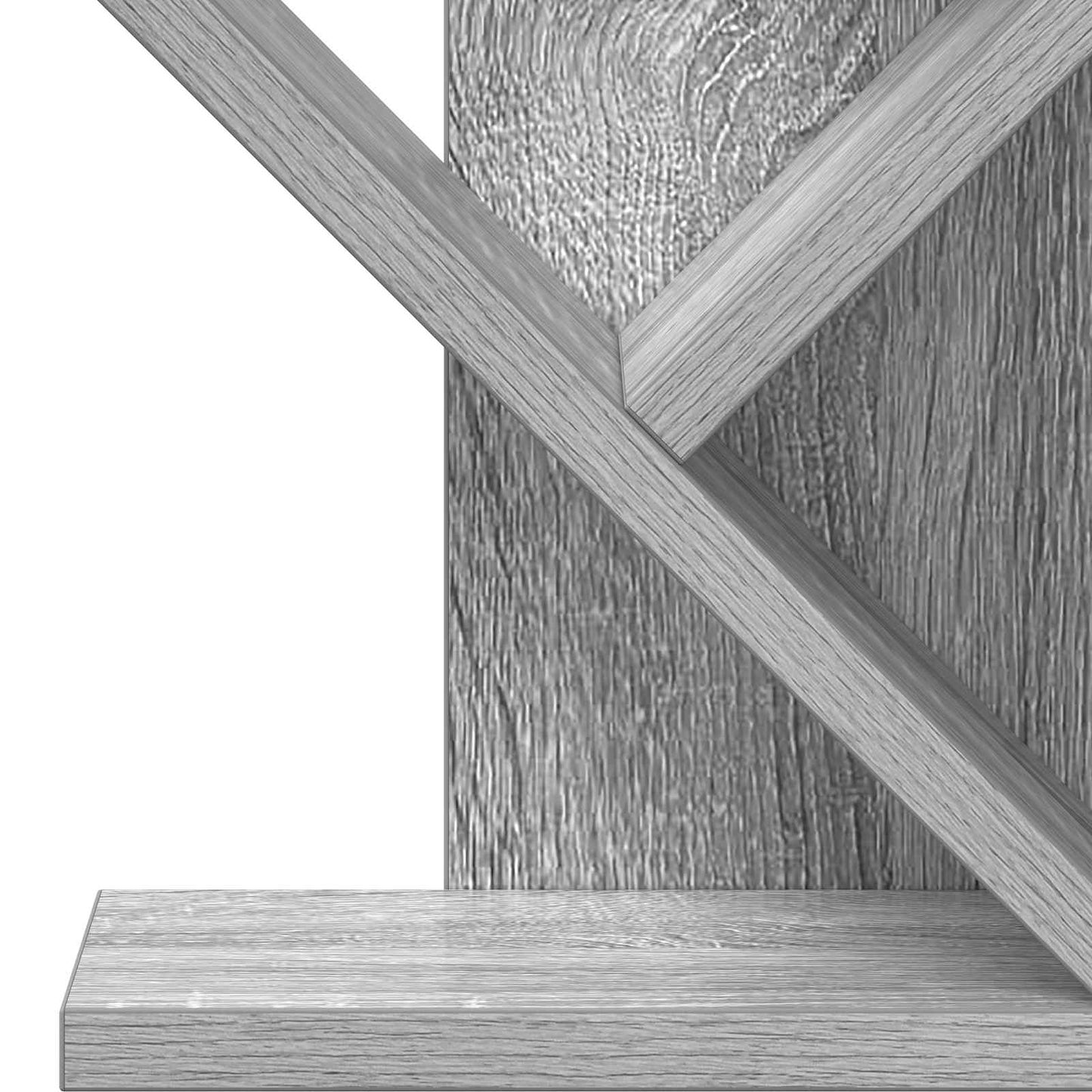 Fa Könyvespolc 4-Szintes 30 x 18 x 60 cm Szerelt Fa