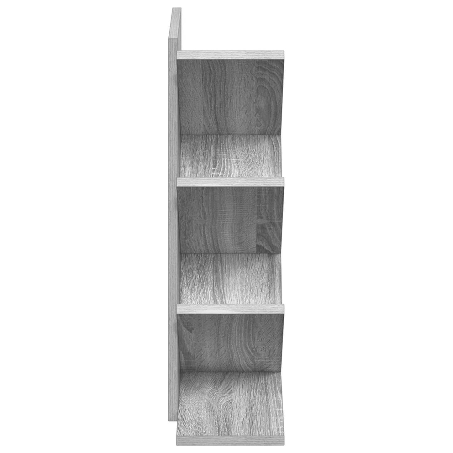 Fa Könyvespolc 4-Szintes 30 x 18 x 60 cm Szerelt Fa
