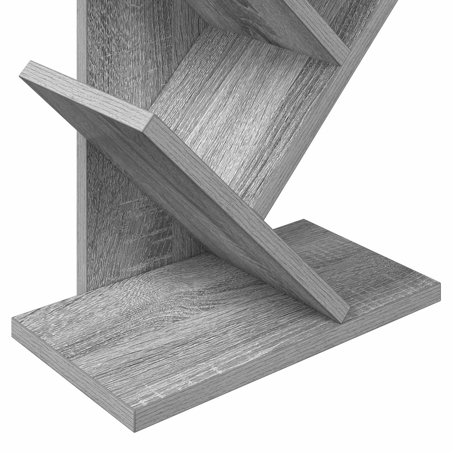 Fafüggöny 6-szintes 30 x 18 x 100 cm Szerelt Fa Szürke Sonoma