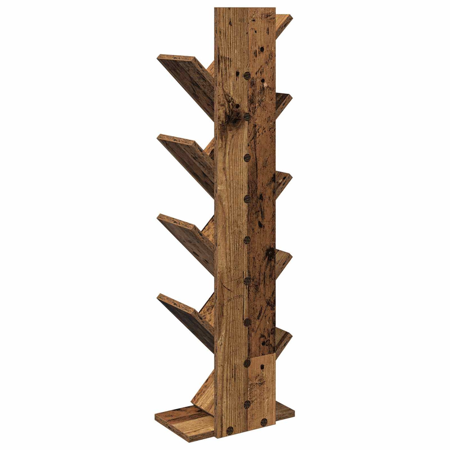 Fasor Könyvespolc 6-Rétegű 30 x 18 x 100 cm Szerelt Fa Antik Fa