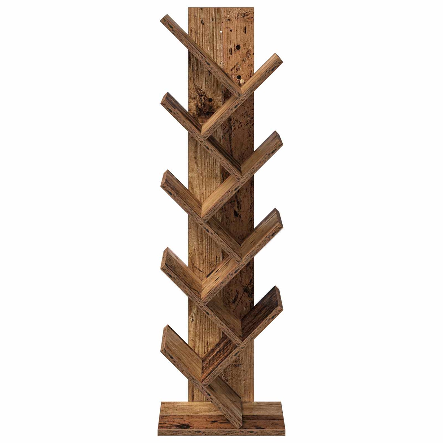 Fasor Könyvespolc 6-Rétegű 30 x 18 x 100 cm Szerelt Fa Antik Fa