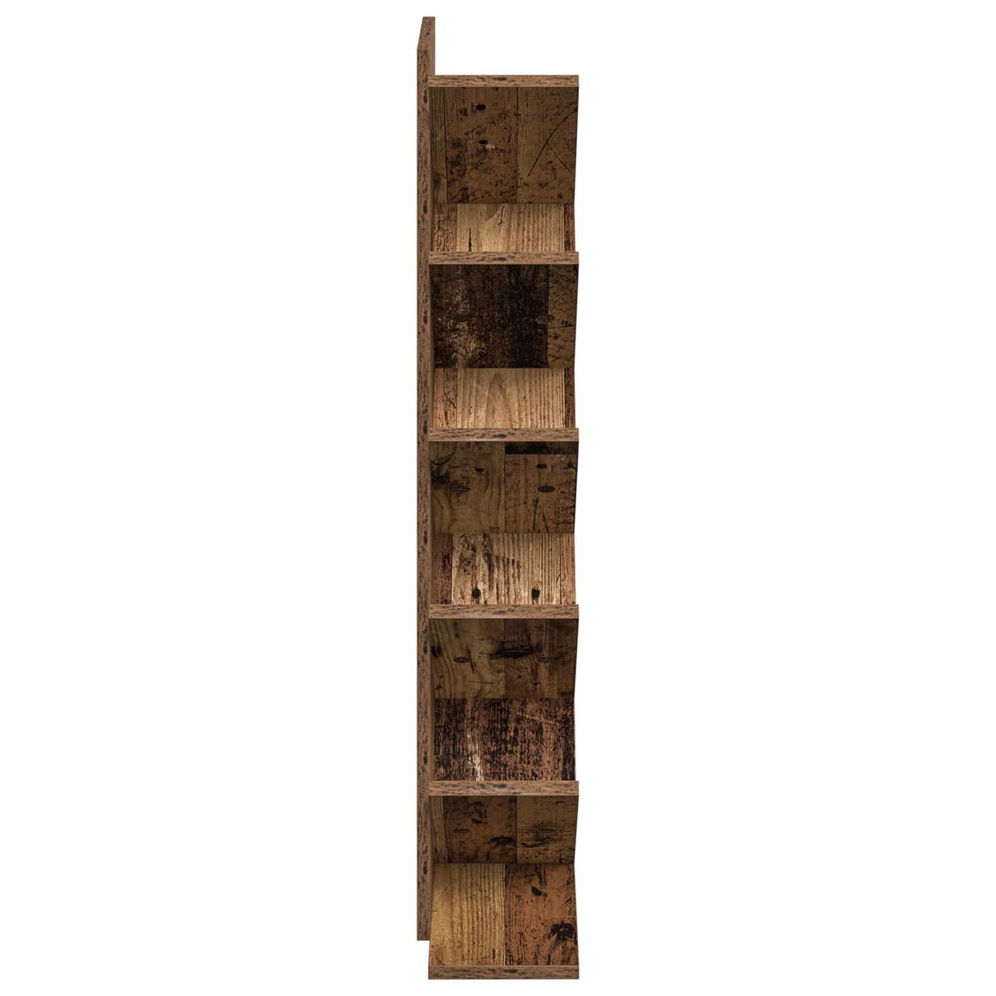Fasor Könyvespolc 6-Rétegű 30 x 18 x 100 cm Szerelt Fa Antik Fa
