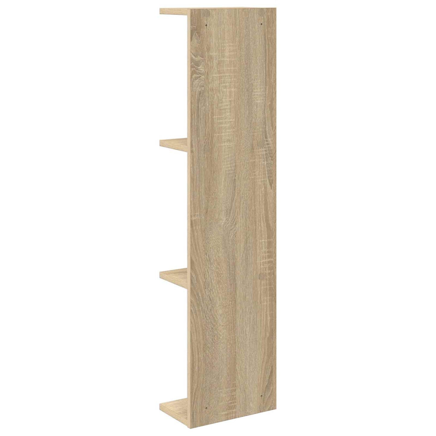 Falpolc 2 pcs Sonoma Tölgy 25 x 15 x 100 cm Szerelt Fa