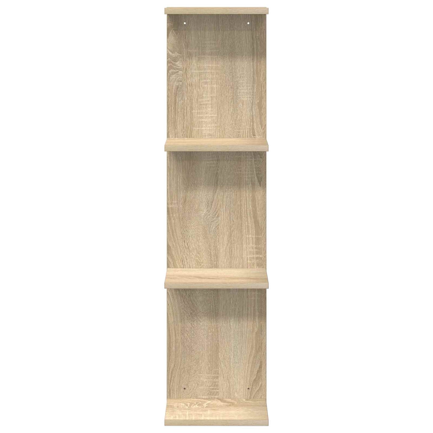 Falpolc 2 pcs Sonoma Tölgy 25 x 15 x 100 cm Szerelt Fa