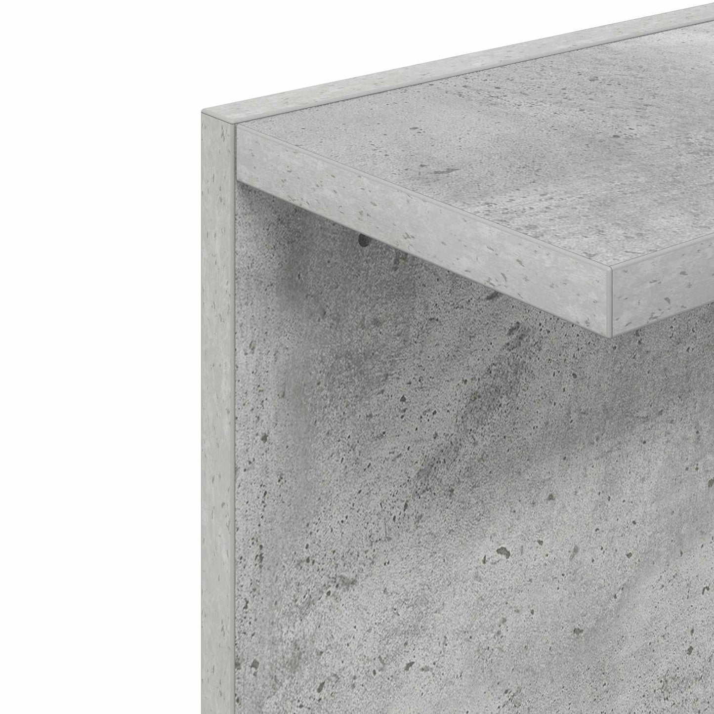 Falpolc Betonszürke 25 x 15 x 100 cm Szerelt Fa