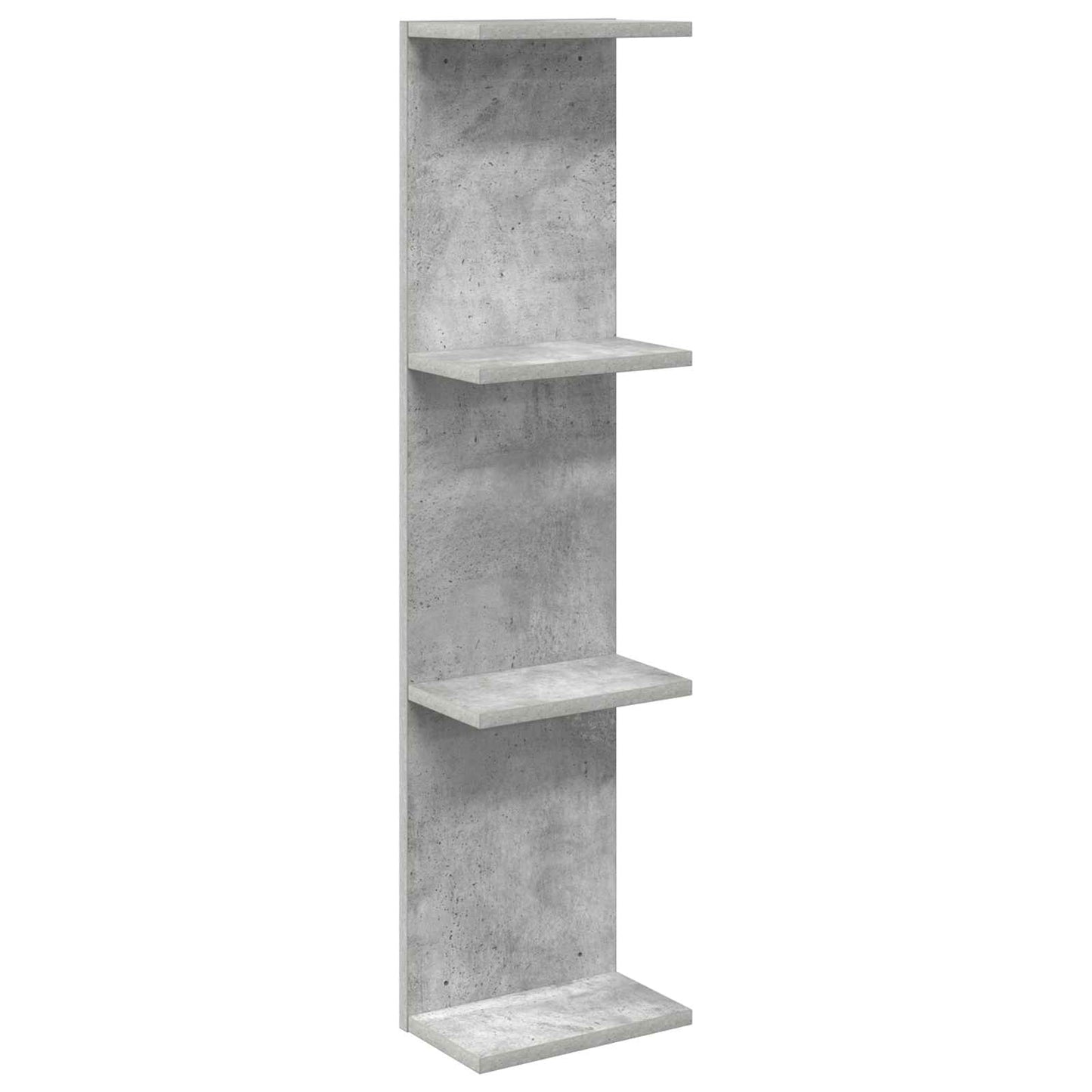 Falpolc Betonszürke 25 x 15 x 100 cm Szerelt Fa