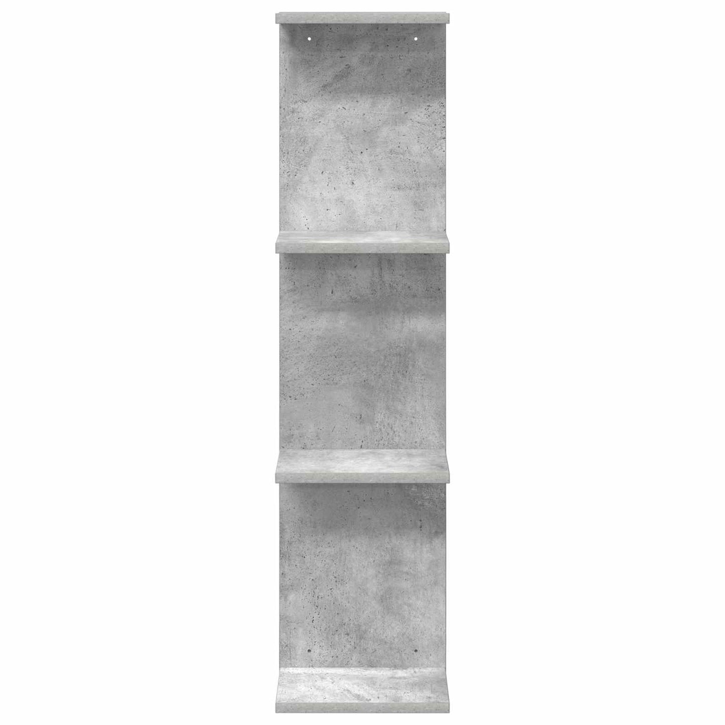 Falpolc 2 pcs Betonszürke 25 x 15 x 100 cm Szerelt Fa