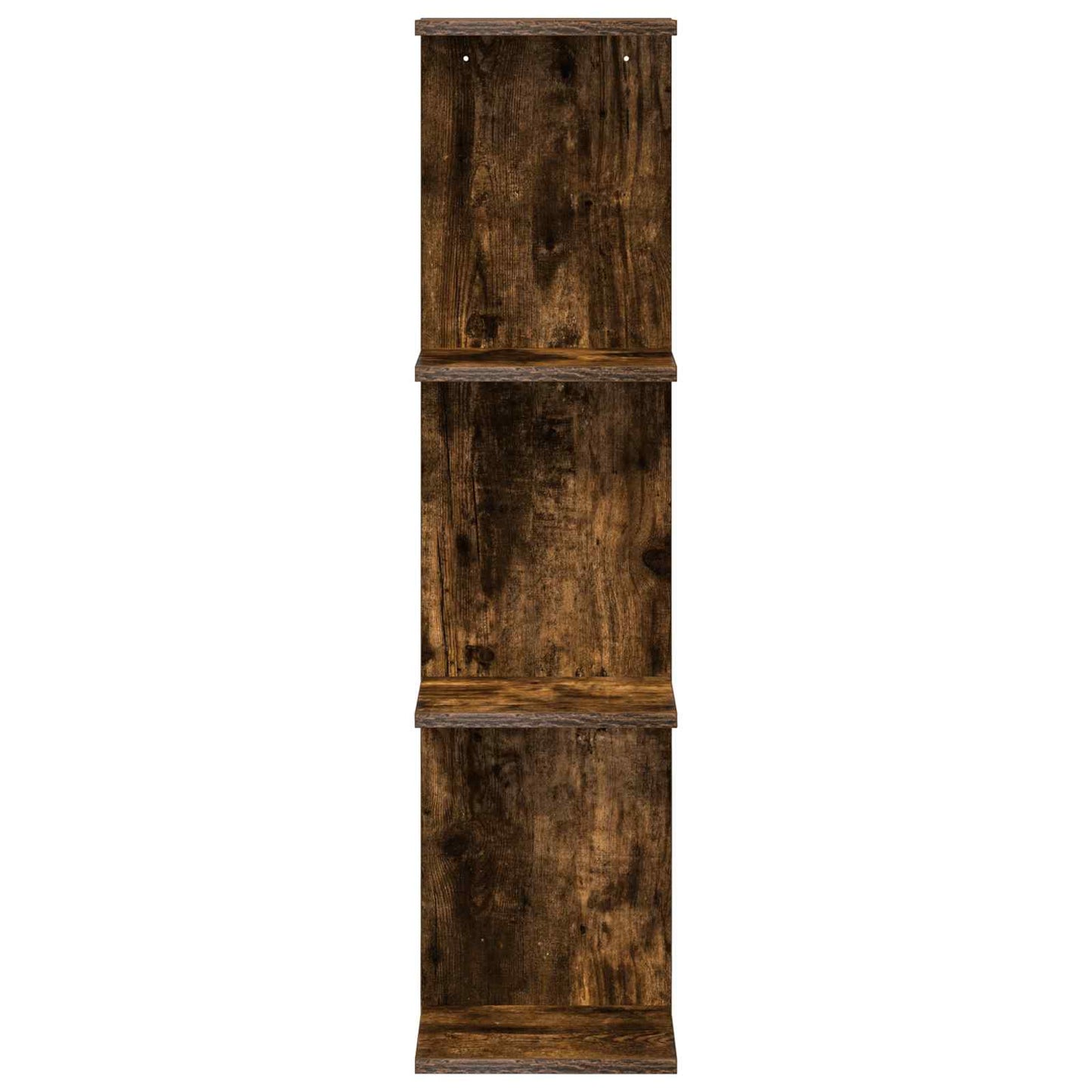 Falpolc 2 pcs Füstös Tölgy 25 x 15 x 100 cm Szerelt Fa