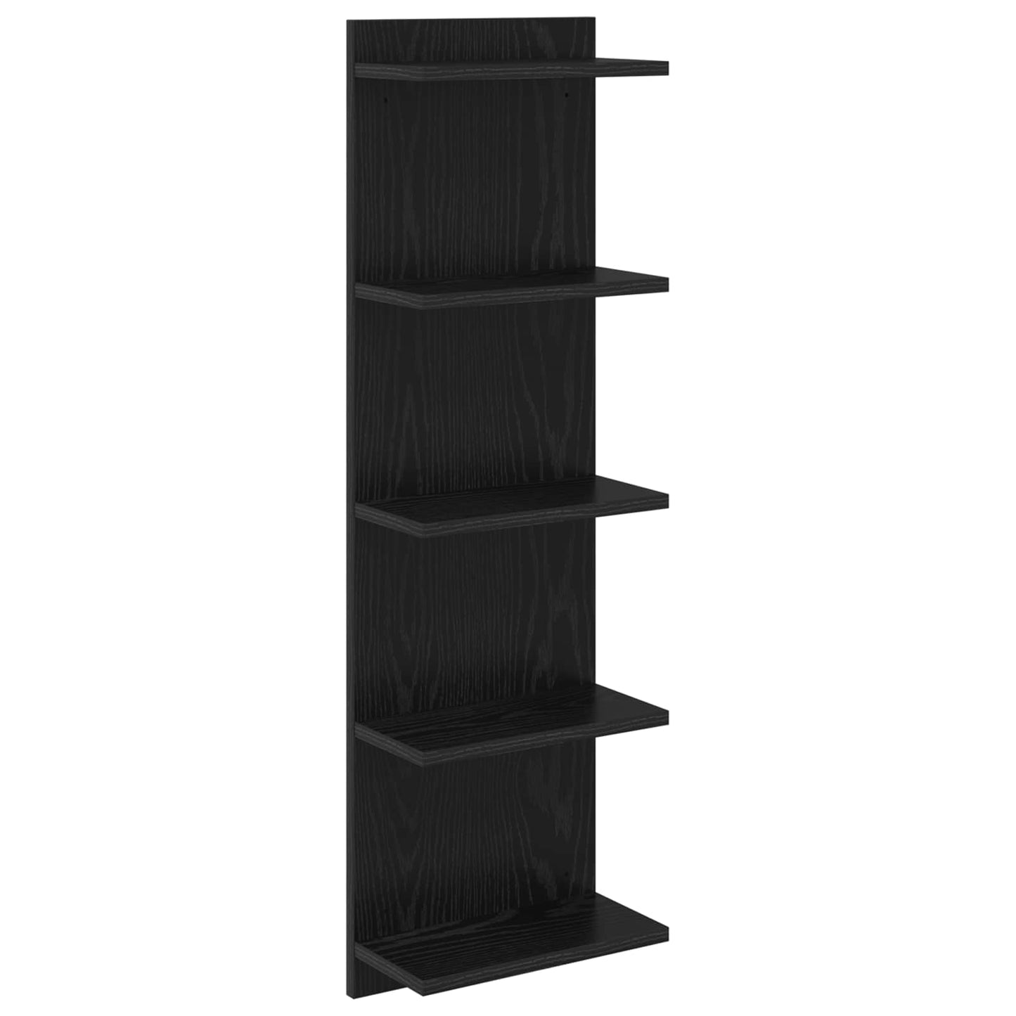 Falpolc Fekete Tölgy 30 x 15 x 100 cm Szerelt Fa