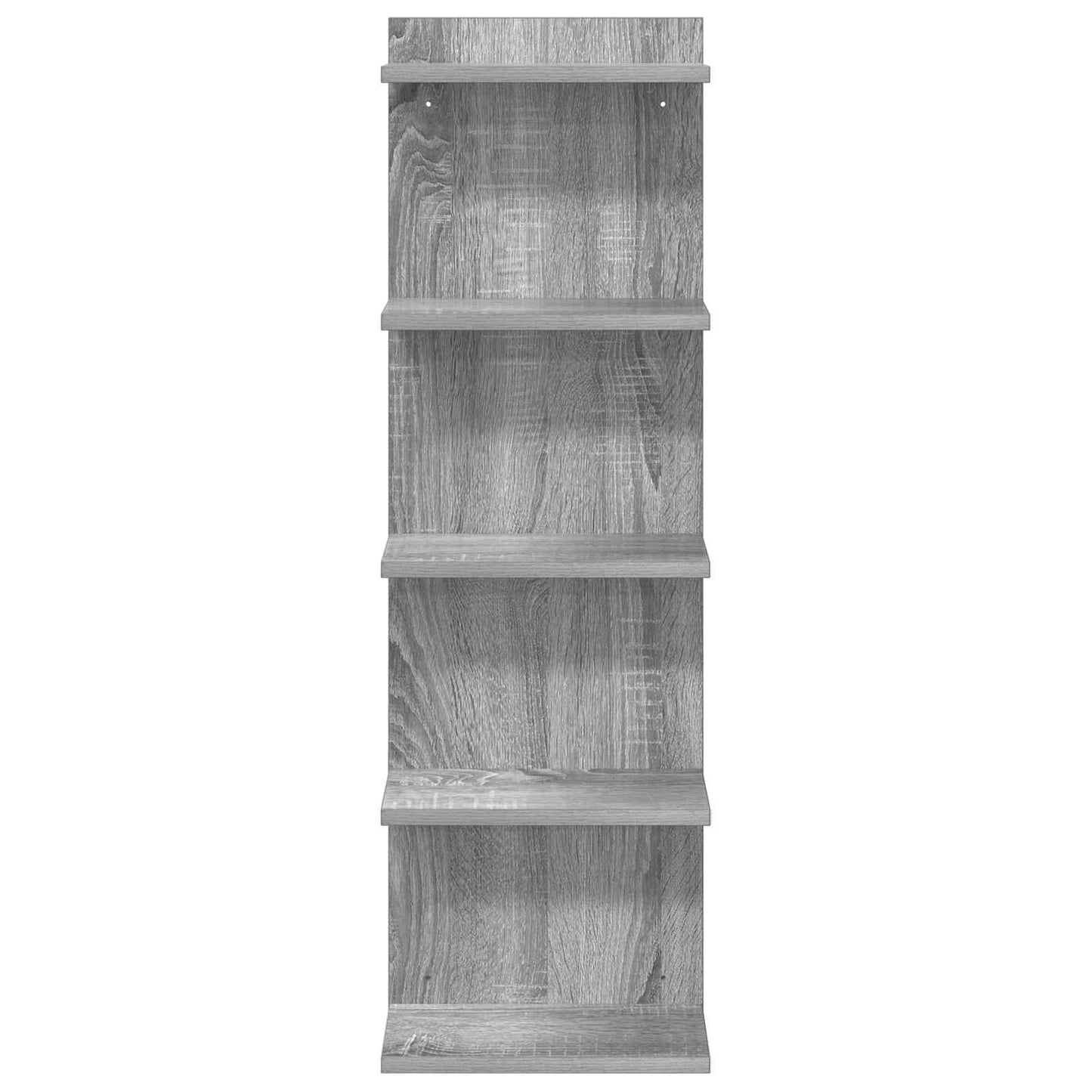 Falpolc 2 pcs Szürke Sonoma 30 x 15 x 100 cm Szerelt Fa