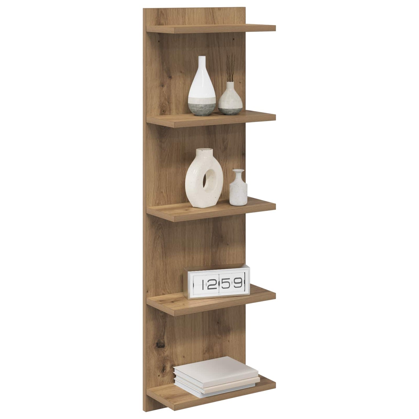 Falpolc Kézműves Tölgy 30 x 15 x 100 cm Szerelt Fa