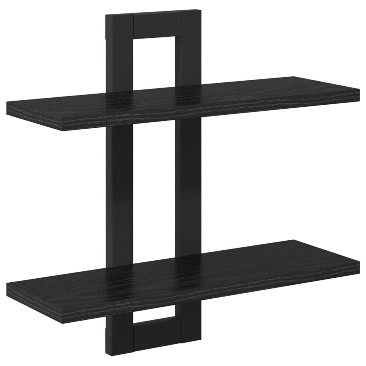 Lebegő polcok Fekete Tölgy 40 x 15 x 40 cm Szerelt Fa