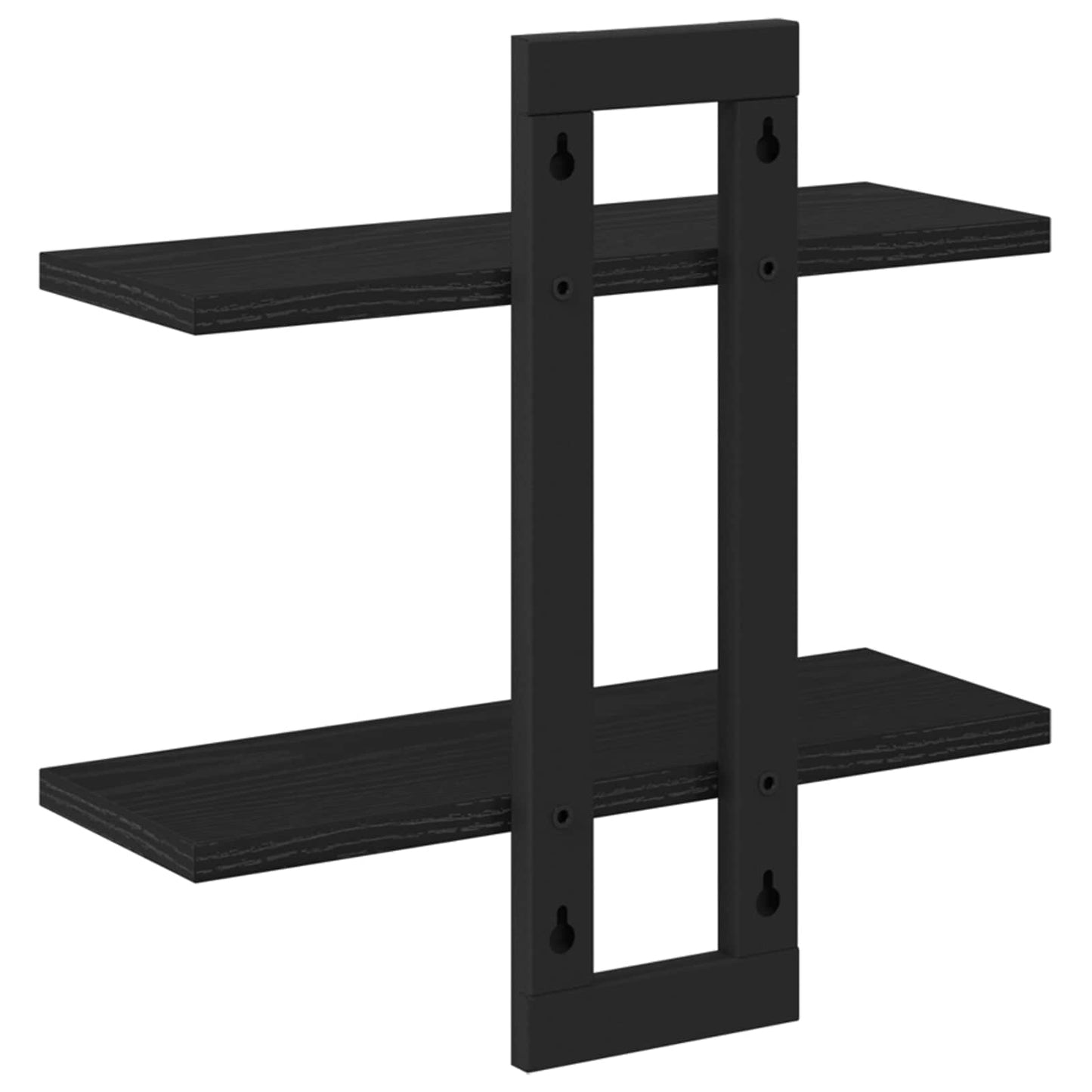 Lebegő polcok Fekete Tölgy 40 x 15 x 40 cm Szerelt Fa