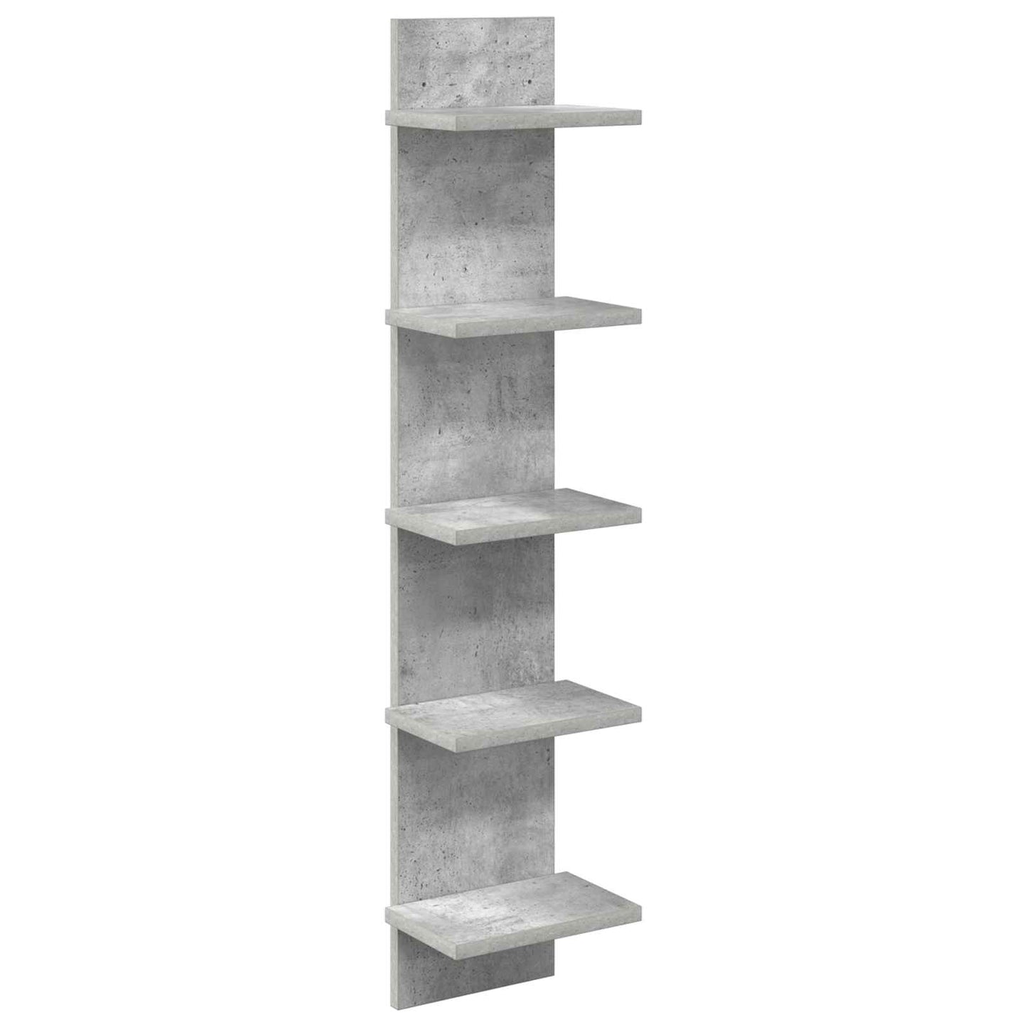 Falpolc Betonszürke 22 x 15 x 100 cm Szerelt Fa
