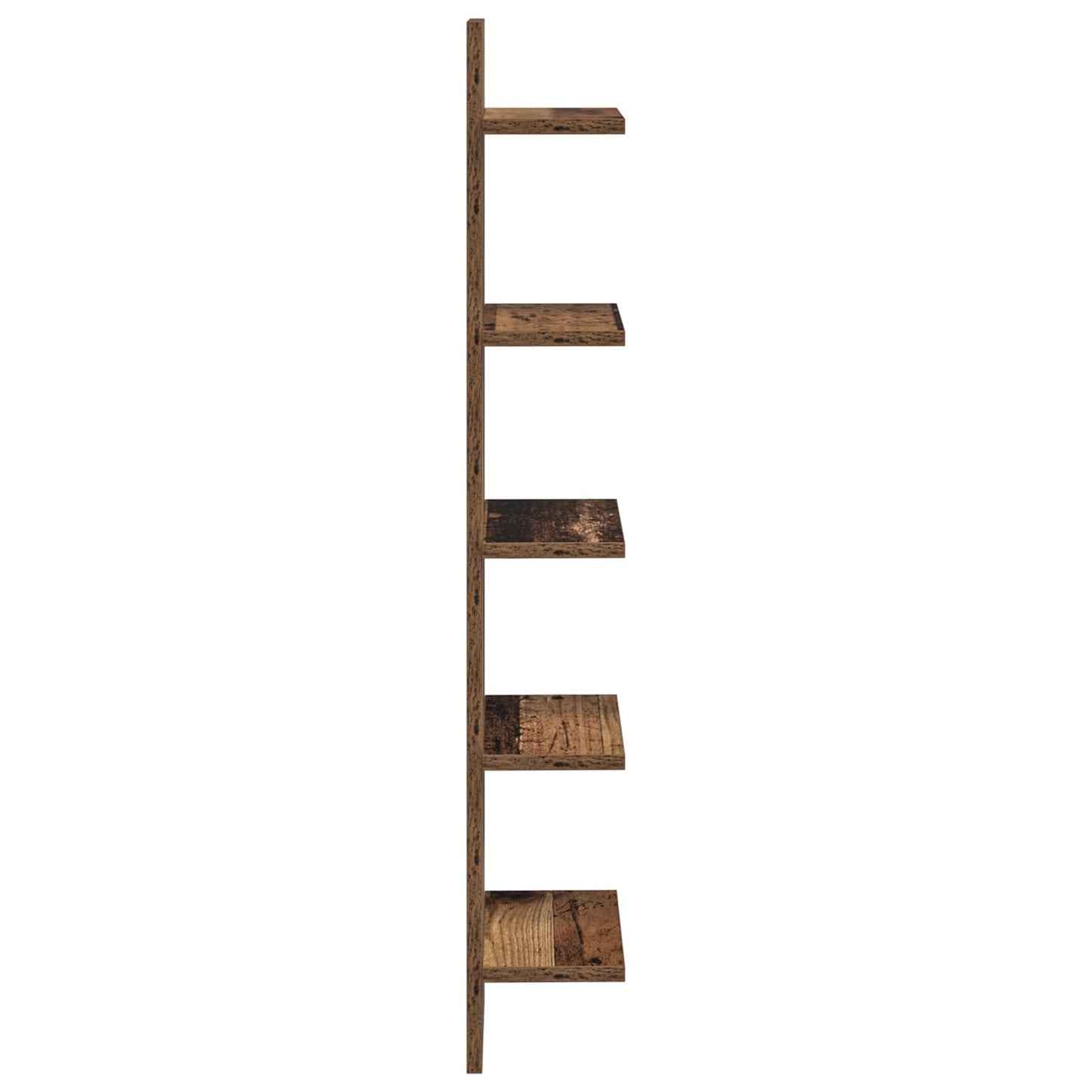 Falpolc 2 db Antik Fa 22 x 15 x 100 cm Szerelt Fa