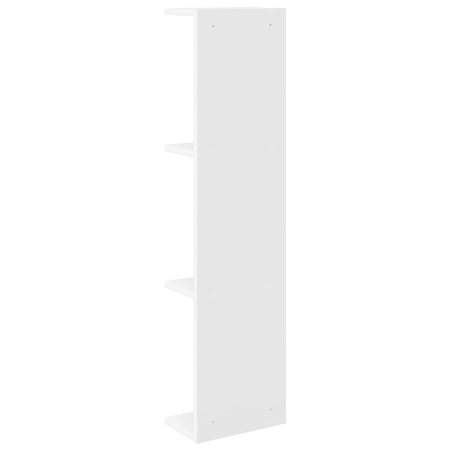 Falpolc 2 pcs Fehér 22 x 15 x 100 cm Szerelt Fa