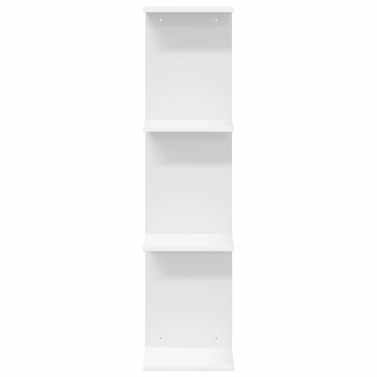 Falpolc 2 pcs Fehér 22 x 15 x 100 cm Szerelt Fa