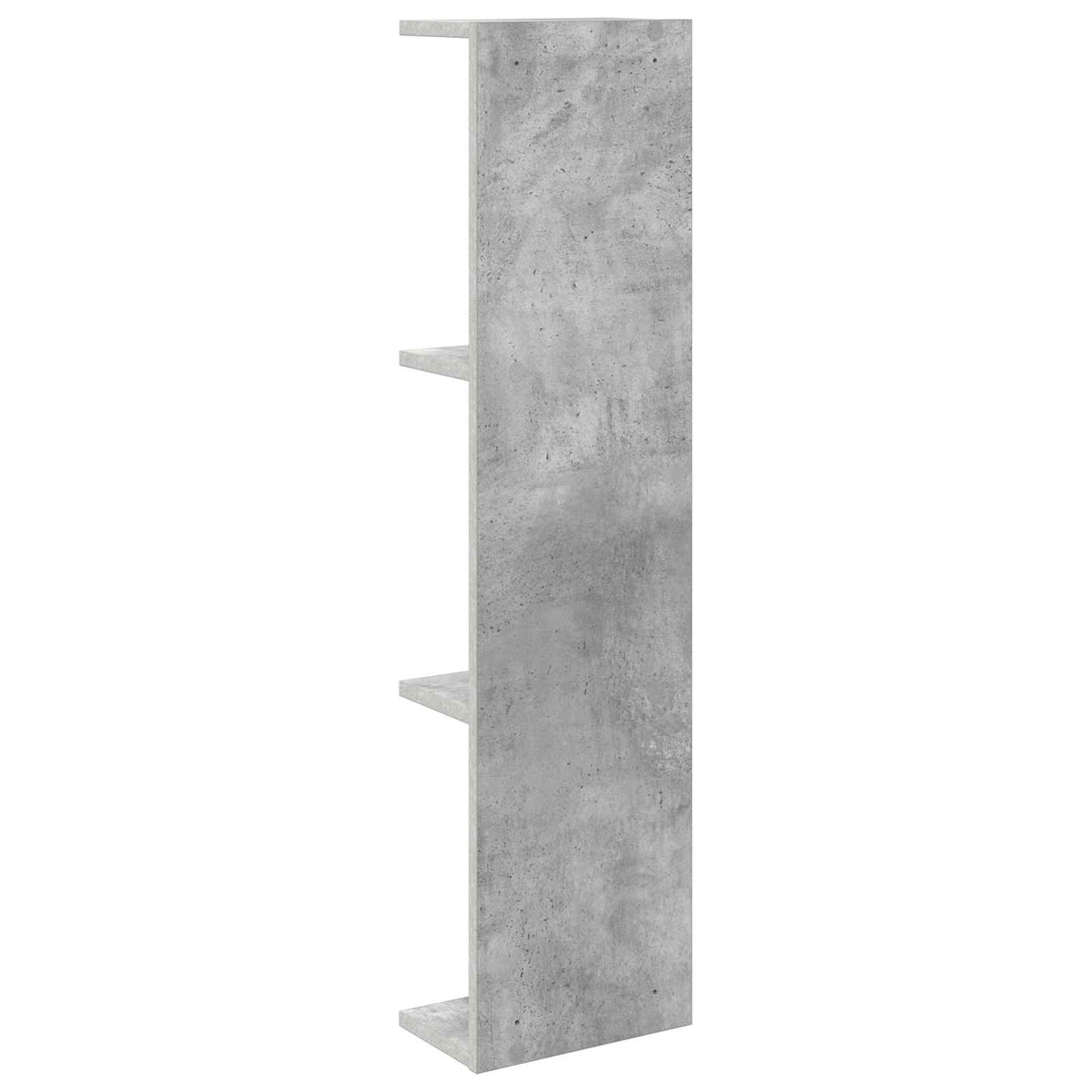Falpolc 2 pcs Betonszürke 22 x 15 x 100 cm Szerelt Fa