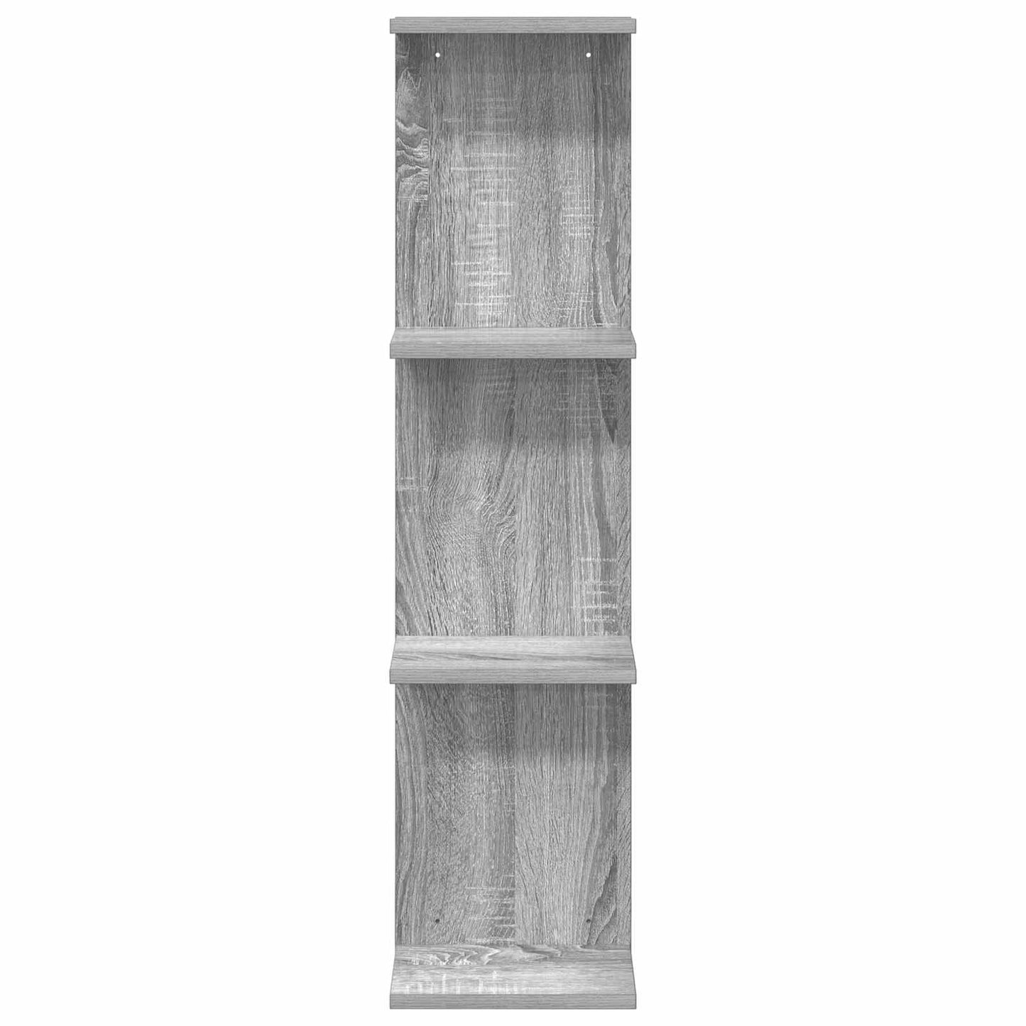 Falpolc 2 pcs Szürke Sonoma 22 x 15 x 100 cm Szerelt Fa