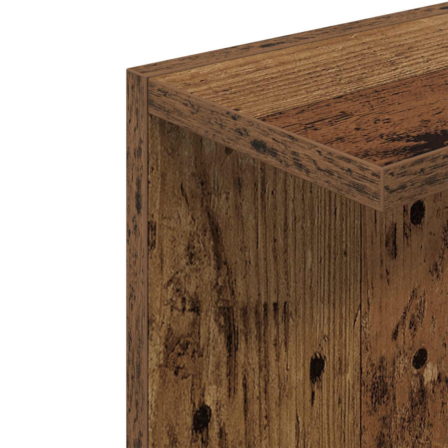Falpolc 2 pcs Antik Fa 22 x 15 x 100 cm Szerelt Fa