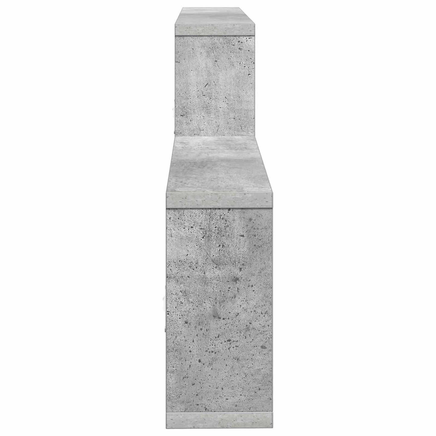 Falpolc Betonszürke 130 x 10 x 50 cm Szerelt Fa