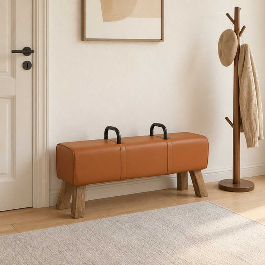 pad Barna 110 x 30 x 45 cm Valódi Bőr