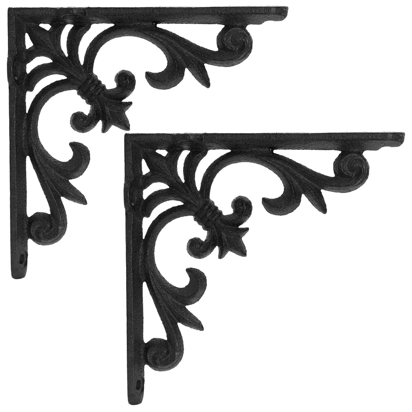 Fali polctartók 2 db Fekete 21.5 x 21.5 x 3.5 cm Acél