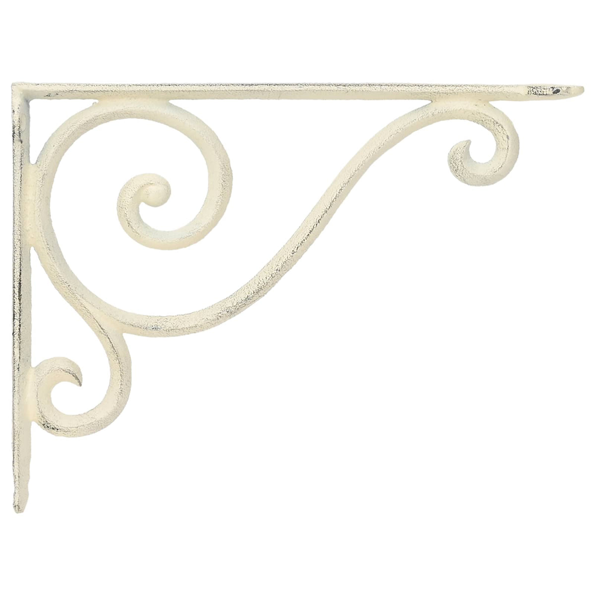 Fal polc tartók 12 db Antik fehér 12,5 x 17 x 3 cm Acél