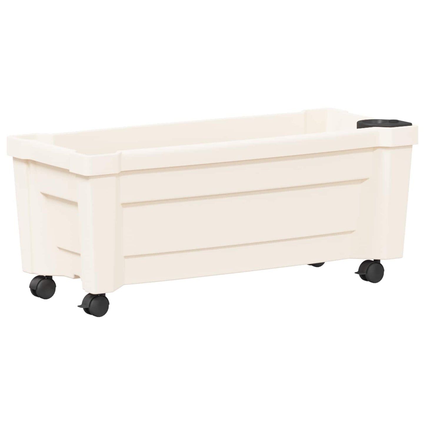 Calypso cserép kerekekkel Fehér 79 x 35 x 33 cm PP
