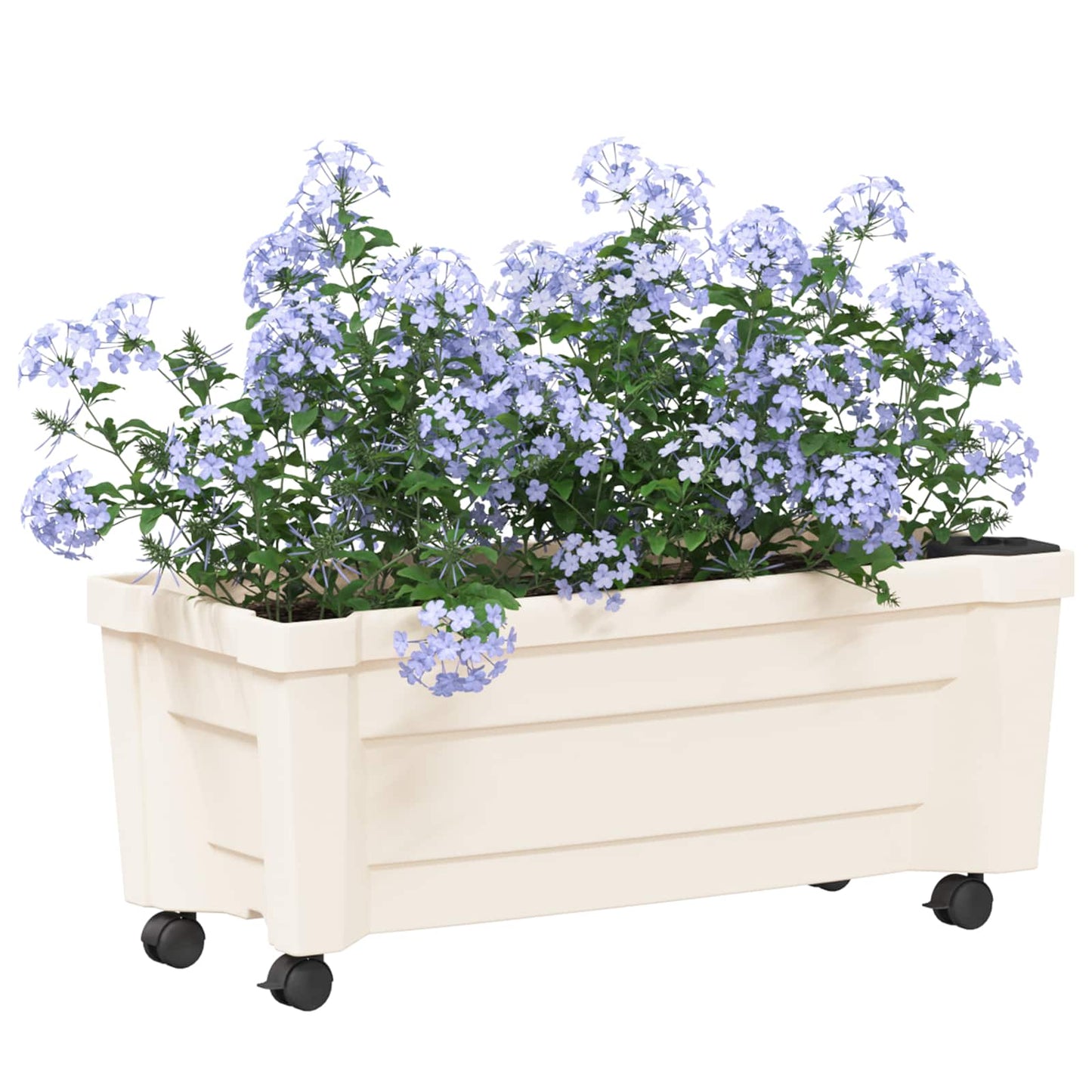 Calypso cserép kerekekkel Fehér 79 x 35 x 33 cm PP