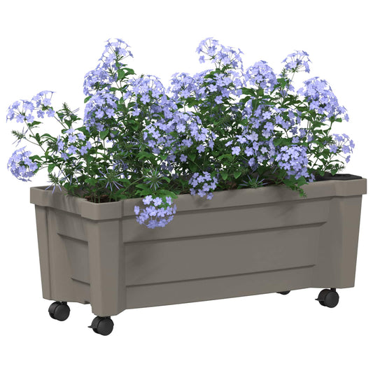 Calypso cserép kerekekkel Szürke 79 x 35 x 33 cm PP