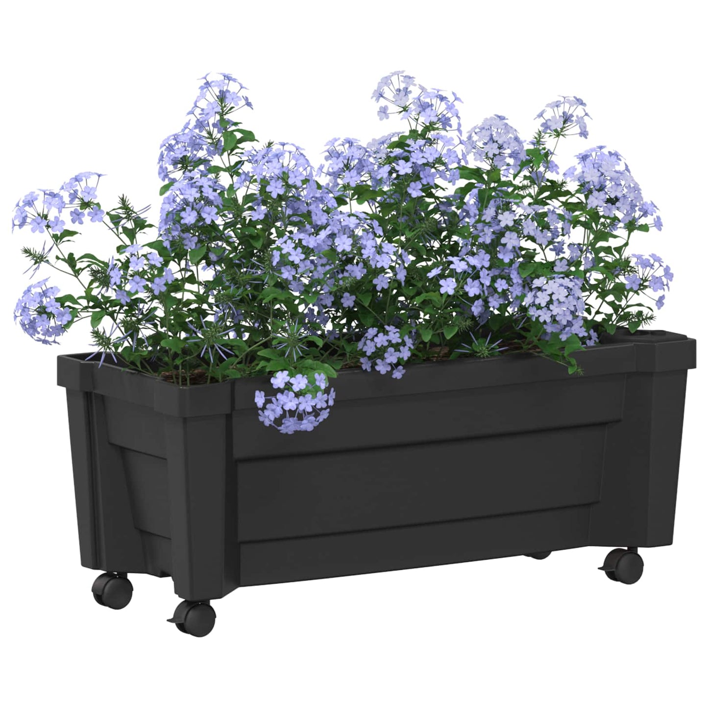 Calypso cserép kerekekkel Antracitszürke 79 x 35 x 33 cm PP