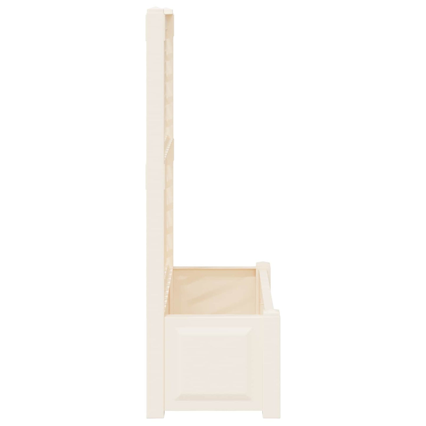 Nagy virágtartó trellissel Fehér 99,5 x 43 x 133,5 cm PP