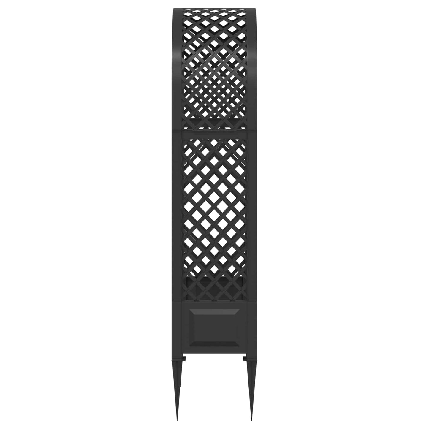 Rózsás Ív Tüskékkel Antracitszürke 97 x 43 x 218 cm PP