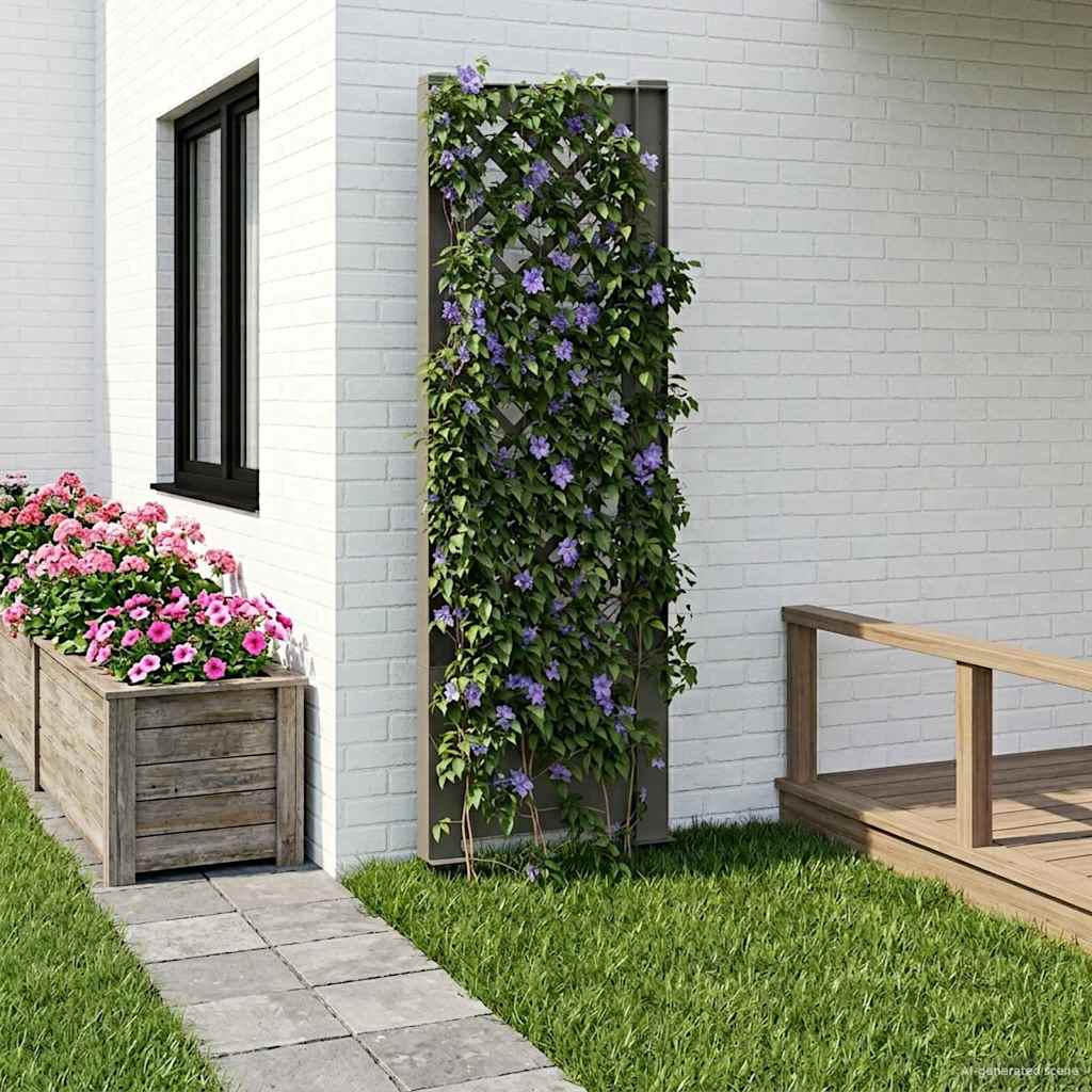 Trellis tüskével Szürke 43 x 6 x 165 cm PP